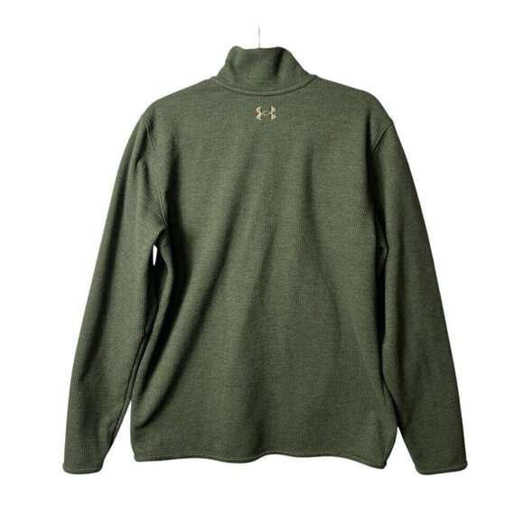 Under Armour Sweatshirt Pullover Mens L Coldgear Loose 1/4 Snap Fleece Lined - Picture 5 of 8